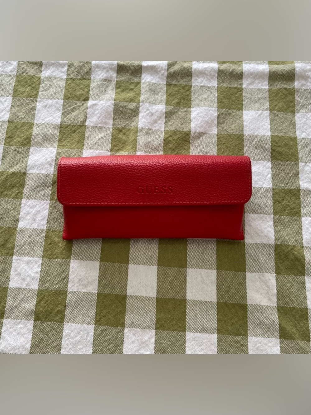 GUESS Red Glasses Case